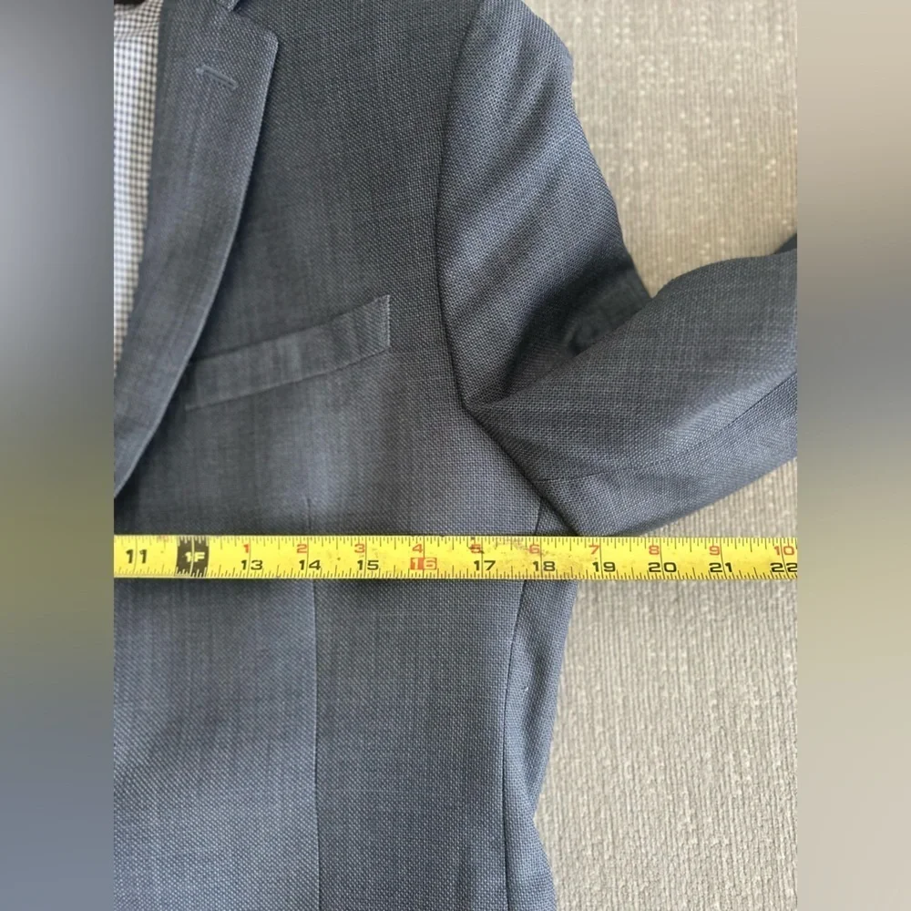 Banana Republic Marzotto Sport Jacket Blazer Wool Blue 36R Old Money Slim Fit